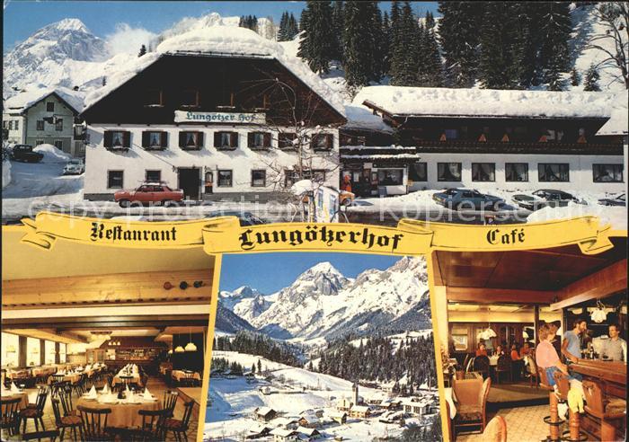 Lungoetz Annaberg Restaurant Cafe Lungoetzerhof Gastraum Bar