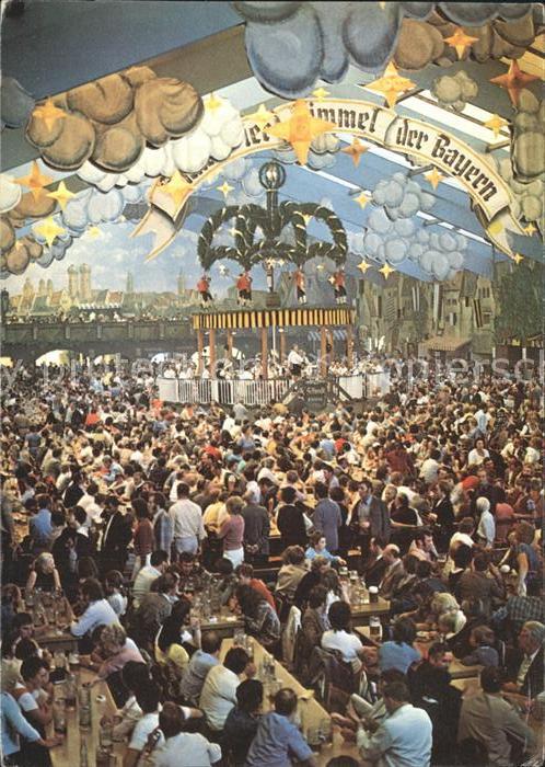 Muenchen Bayern Oktoberfest Bierzelt