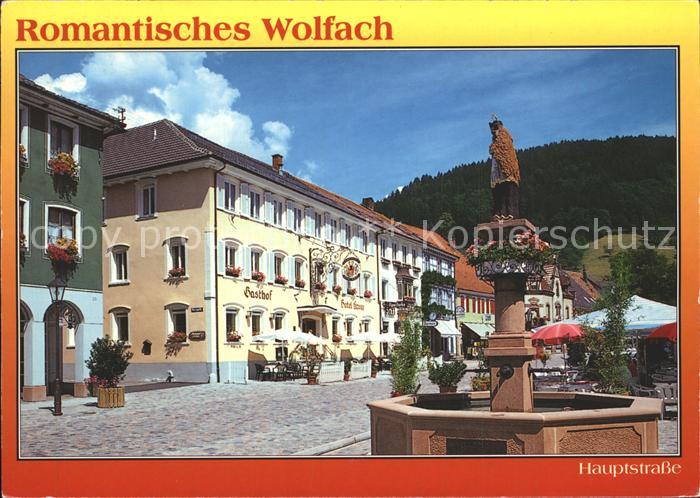 Wolfach Hauptstrasse Brunnen