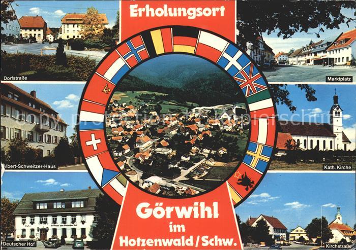 Goerwihl Dorfstr Marktplatz Albert Schweitzer Haus Kath Kirche Deutscher Hof Kir