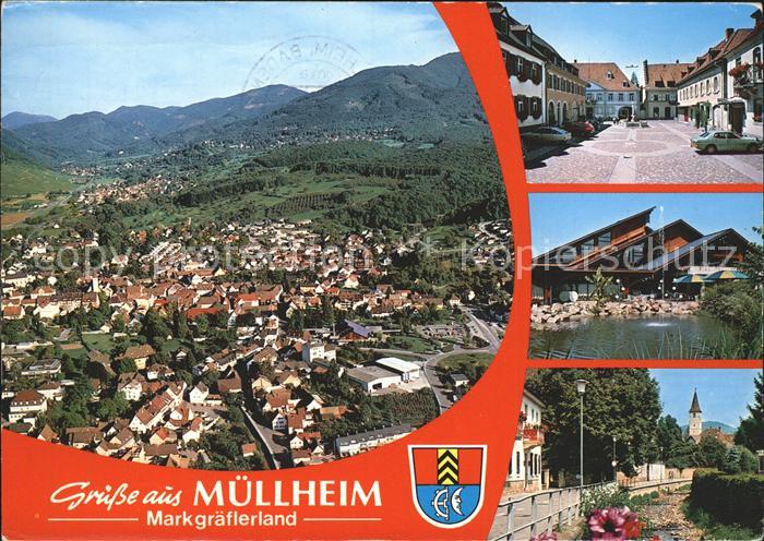 Muellheim Baden Totalansicht Marktplatz Kurhaus Uferstrasse