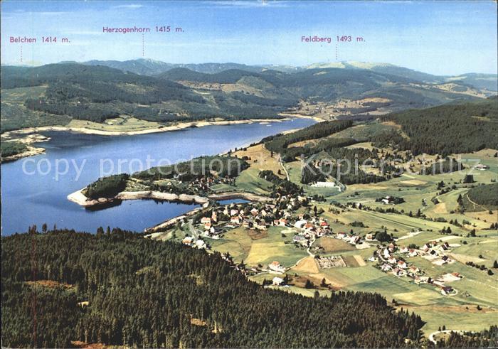 Schluchsee mit Belchen Herzogenhorn Feldberg Fliegeraufnahme