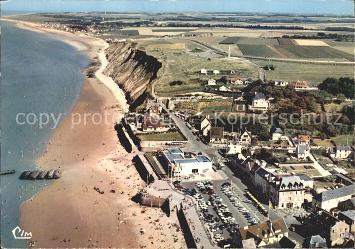 Arromanches-les-Bains Vue generale aerienne sur le musee Arch