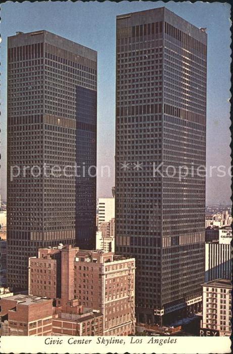 Los Angeles California Civic Center Skyline