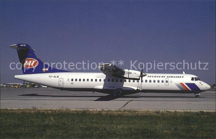 Flugzeuge Zivil Yugoslav Airlines Aerospatiale ATR-72 c/n 180 YU-ALN JAT