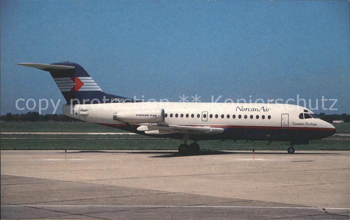 Flugzeuge Zivil Norcanair Canadian Fokker F-28-1000 C-GTUU c/n 11006