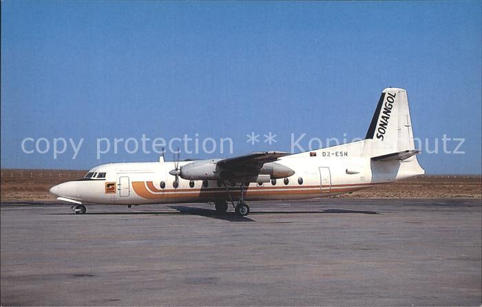 Flugzeuge Zivil Fokker F27 Friendship 500 D2-ESN cn 10610 Sonangol Aeronautica K