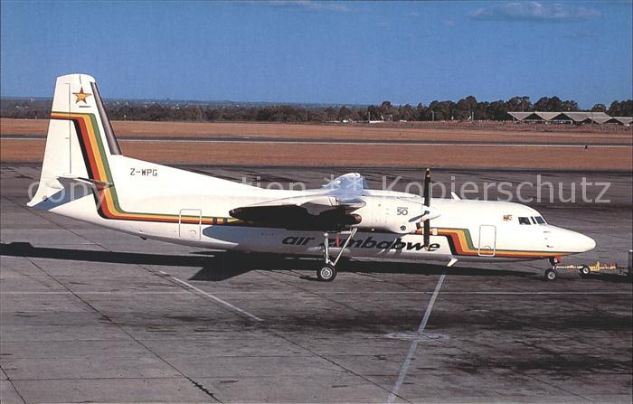 Flugzeuge Zivil Air Zimbabwe Fokker 50 F27-050 Z-WPG cn 20104