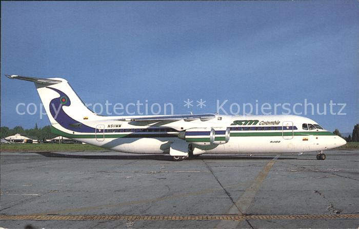 Flugzeuge Zivil SAM Colombia British Aerospace Avro RJ100 Avroliner BAe 146-RJ10