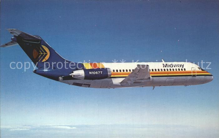 Flugzeuge Zivil Midway Airlines McDonnell Douglas DC-9 N1067T