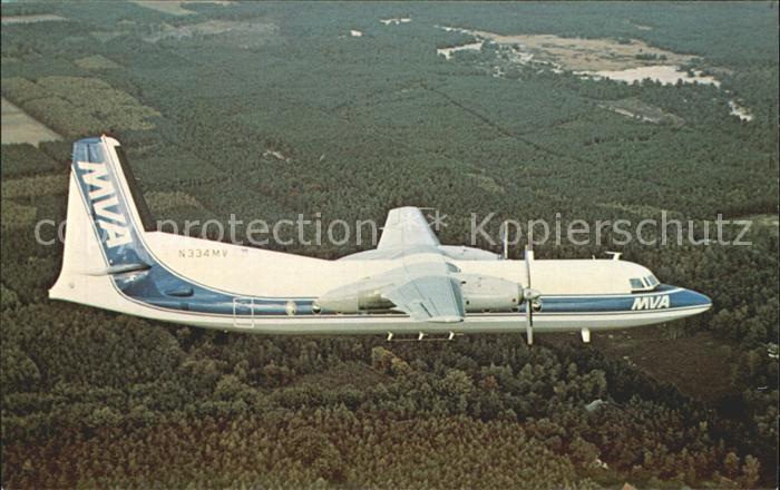 Flugzeuge Zivil Mississippi Valley Airlines Fokker F-27 Friendship N334MV