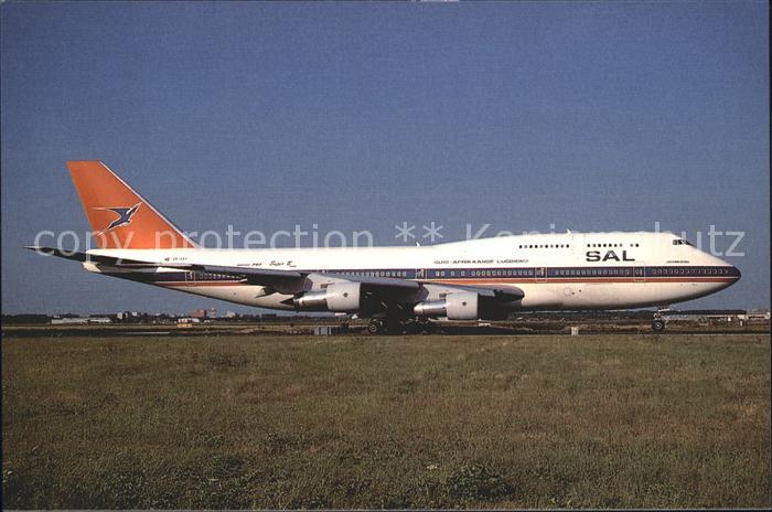 Flugzeuge Zivil SAL Boeing 747-344 ZS-SAT