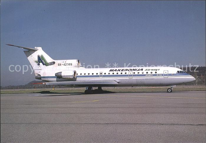 Flugzeuge Zivil Makedonija Airways Avioimpex Yakovlev 42D RA-42389 c/n 452042401
