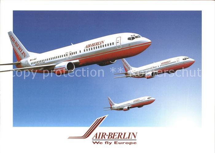 Flugzeuge Zivil Air Berlin Fluesterjet Boeing 737-400