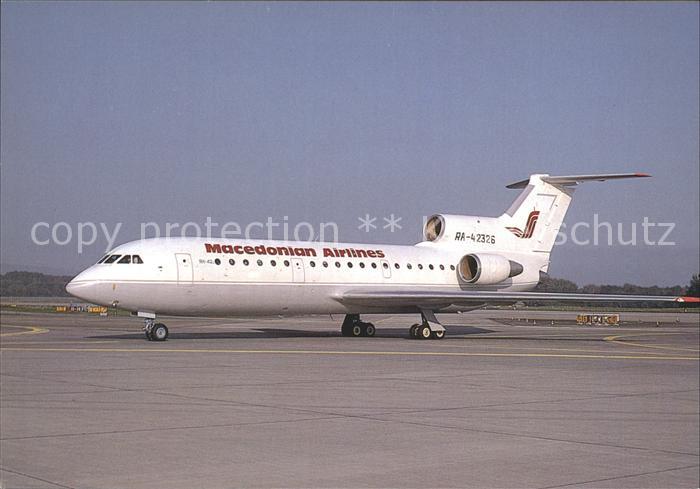 Flugzeuge Zivil Macedonian Airlines Yakovlev 42 RA-4232