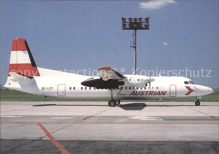 Flugzeuge Zivil Fokker 50 OE-LFF cn 20264 Austrian