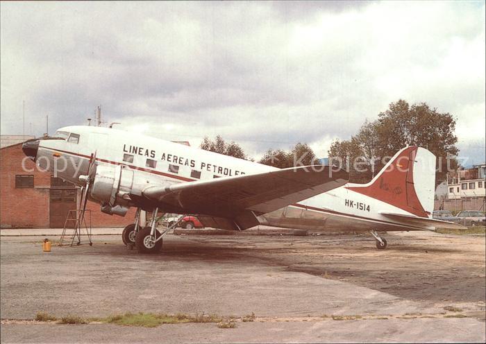 Flugzeuge Zivil LAP Lineas Aereas Petroleras SA McDDouglas DC-3A HK-1514 c/n 117