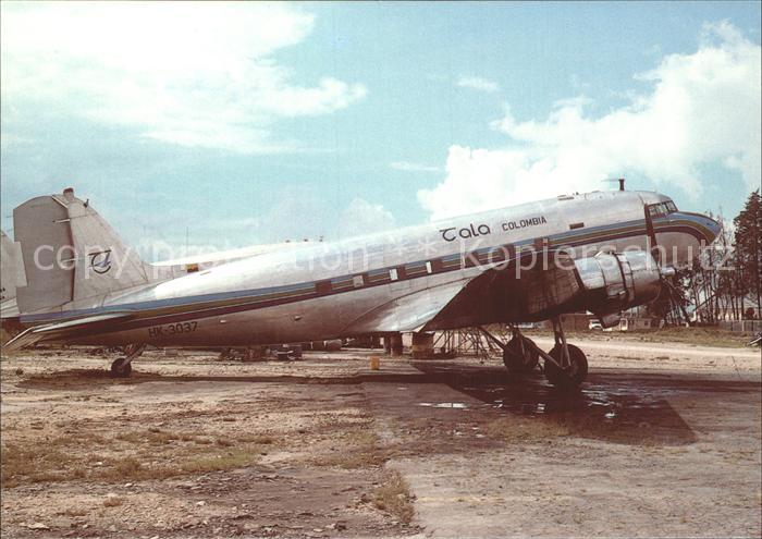 Flugzeuge Zivil Tala Colombia McDDouglas DC-3C HK-3037