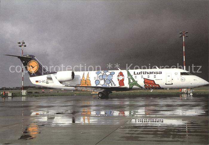 Lufthansa City Line Europe colours Canadair Regional Jet 100LR D-ACJH c/n 7266