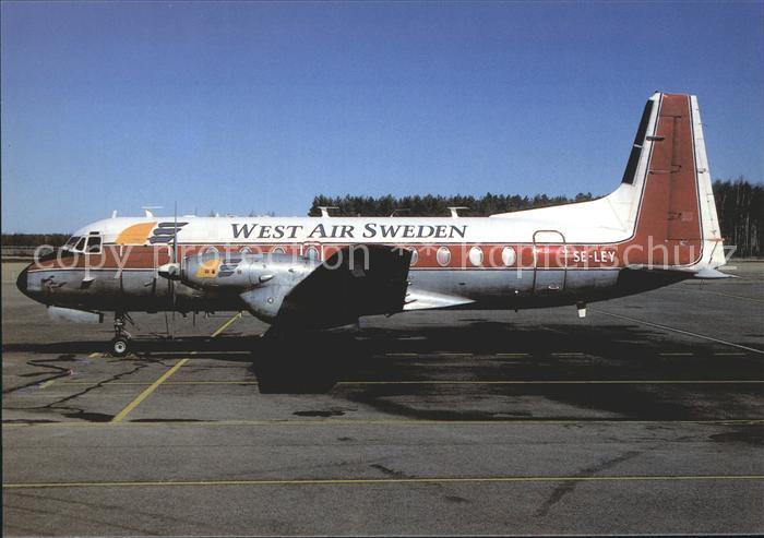 Flugzeuge Zivil West Air Sweden HS748 SE-LEY c/n 1725