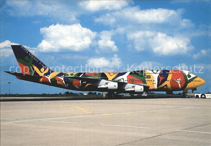 Flugzeuge Zivil South African Airways Boeing 747-312 ZS-SAJ