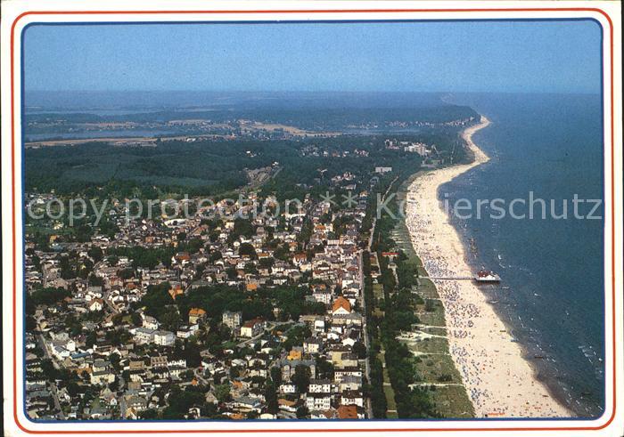 Ahlbeck Ostseebad Fliegeraufnahme mit Strand