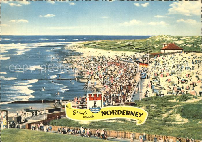 Norderney Nordseebad Fliegeraufnahme mit Strandleben