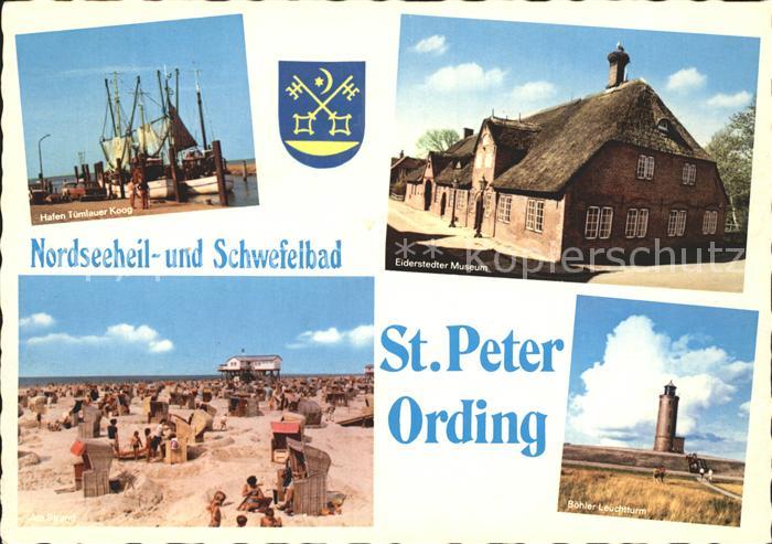 St Peter-Ording Hafen Eiderstedter-Museum Strand Leuchtturm