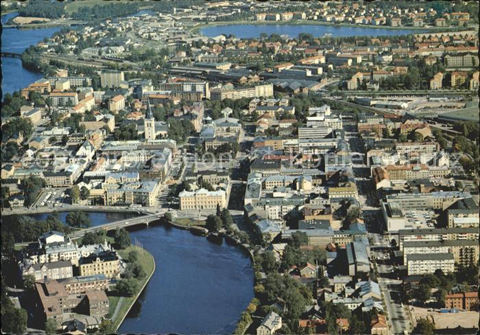 Karlstad Varmlands Lan Fliegeraufnahme