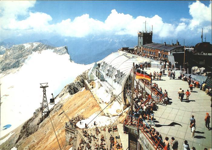 Zugspitze Muenchnerhaus mit Wetterwarte