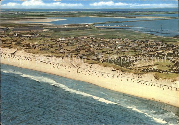 Rantum Sylt Fliegeraufnahme mit Strand