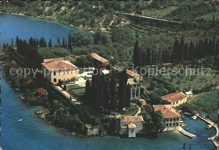 Garda Lago di Garda Fliegeraufnahme Kap Sankt Vigilio