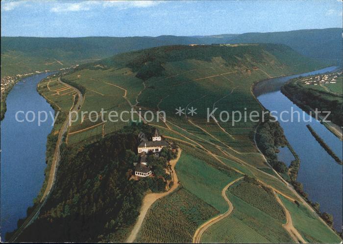 Bullay Mosel Fliegeraufnahme BergCafe Restaurant Marienburg