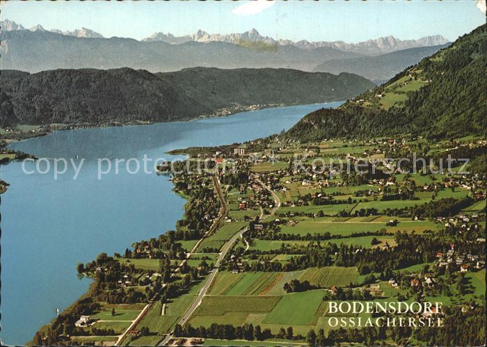 Bodensdorf Steindorf Fliegeraufnahme mit Ossiachersee