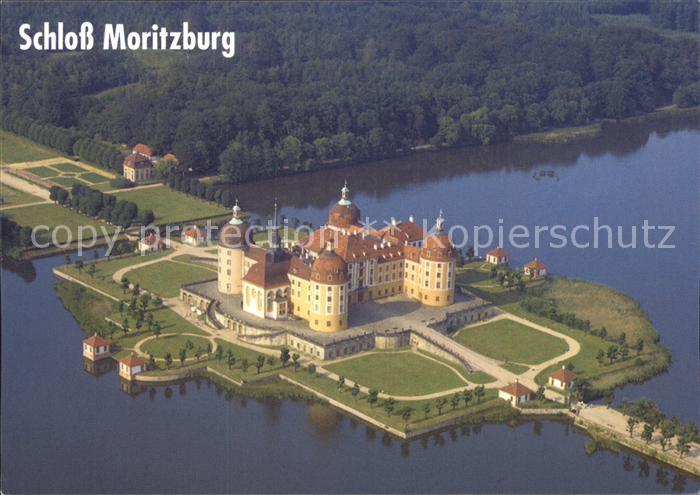 Moritzburg Sachsen Fliegeraufnahme Schloss Moritzburg