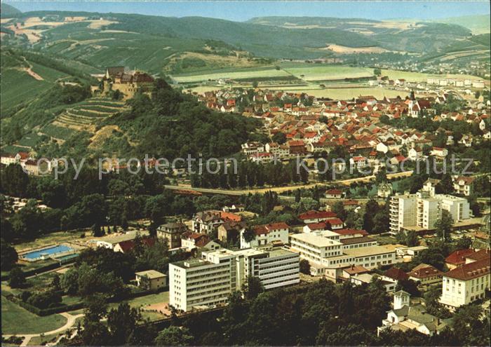 Bad Muenster Stein Ebernburg Fliegeraufnahme Nahe