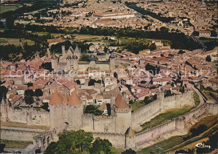 Carcassonne Fliegeraufnahme La Cité