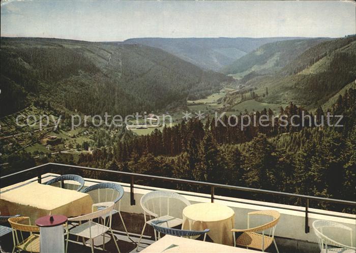 Wildbad Schwarzwald Blick von Terrasse