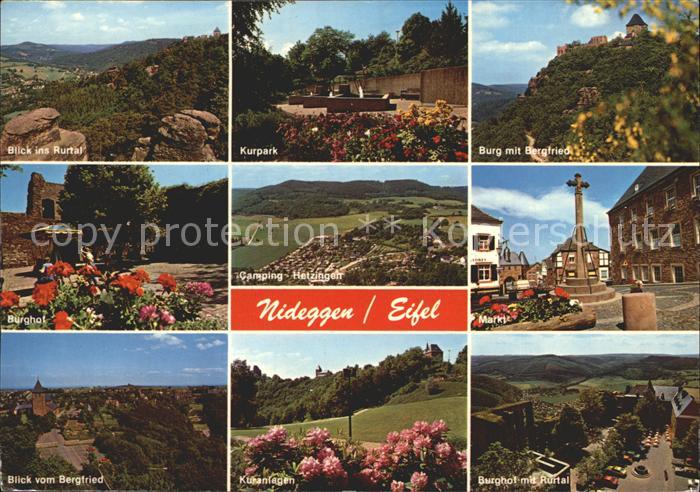 Nideggen Eifel Kurpark Markt Burghof Rurtal