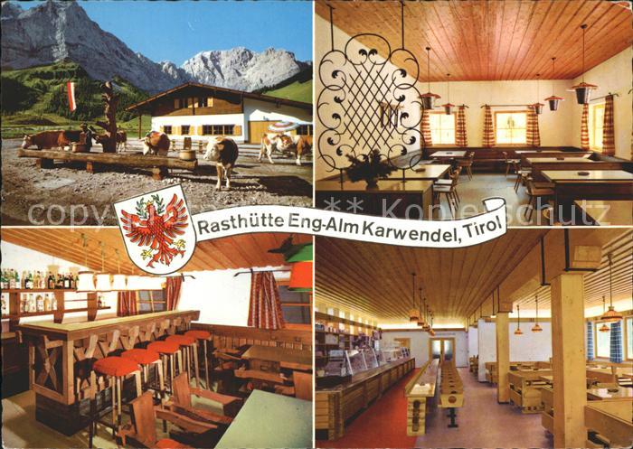 Eng Karwendel Gross Ahornboden Rasthuette Eng Alm