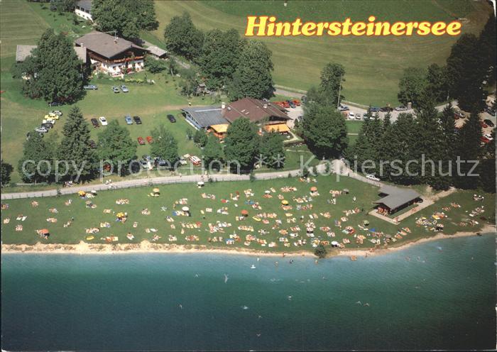 Scheffau Wilden Kaiser Hintersteinersee Fliegeraufnahme Cafe Restaurant Seestube