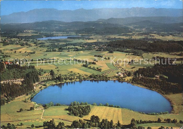 Feldkirchen Kaernten Fliegeraufnahme Maltschacher See