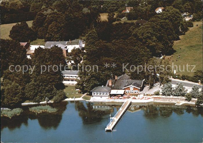 Sielbeck Holsteinische Schweiz Uklei Anlegestelle Fliegeraufnahme