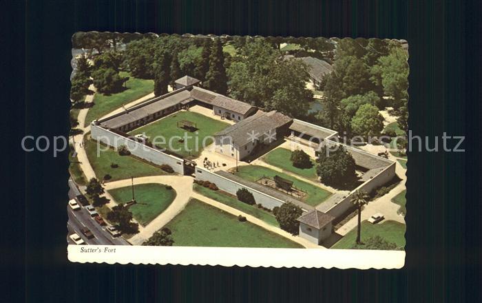 Sacramento California Fort Sutter Fliegeraufnahme