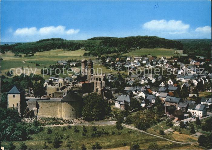Burg Greifenstein Westerwald Fliegeraufnahme