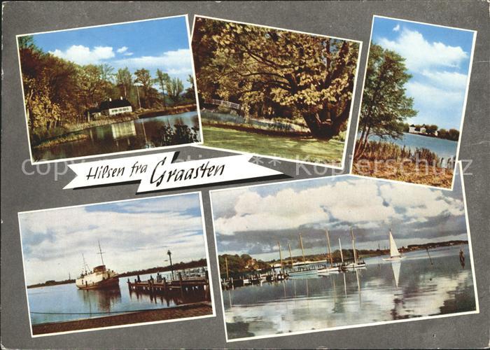 Graasten Hafen Faehre Segelboot Park