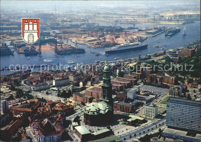 HAMBURG  CITY Michaeliskirche Hafen