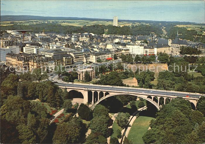 LUXEMBOURG  Luxemburg Fliegeraufnahme Pont Adolphe Boulevard Roosevelt