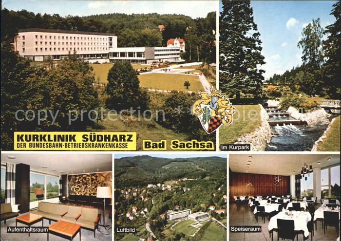 Bad Sachsa Harz Kurklinik Aufenthaltsraum Fliegeraufnahme