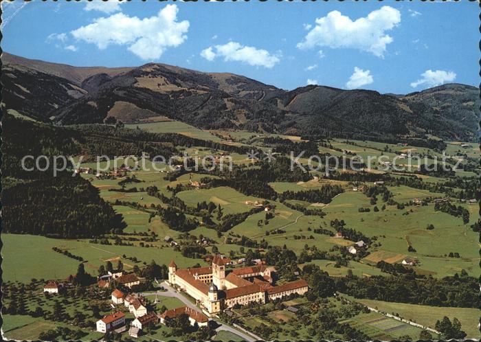 Seckau Benediktinerstift 12. Jhdt. Fliegeraufnahme